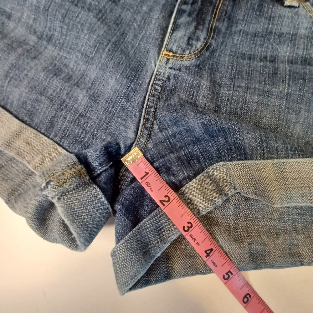 Paige Jimmy Jimmy Midrise Denim Jean Shorts Women's Sz 31 Festival Y2K Boho - Picture 8 of 10
